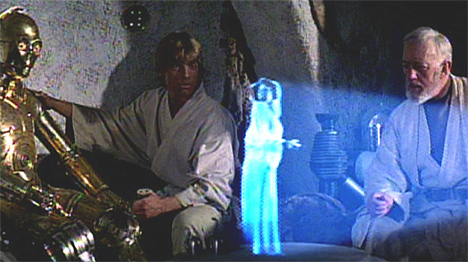 hologram in star wars