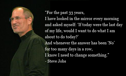 steve jobs quote past 33 years