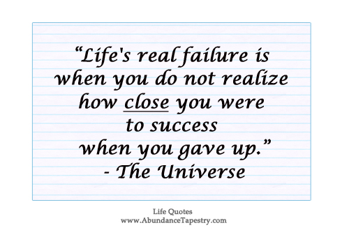 life's real failure