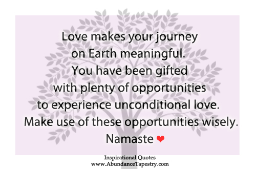 love quote for inspiration: love is meaningful