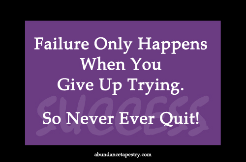never ever quit