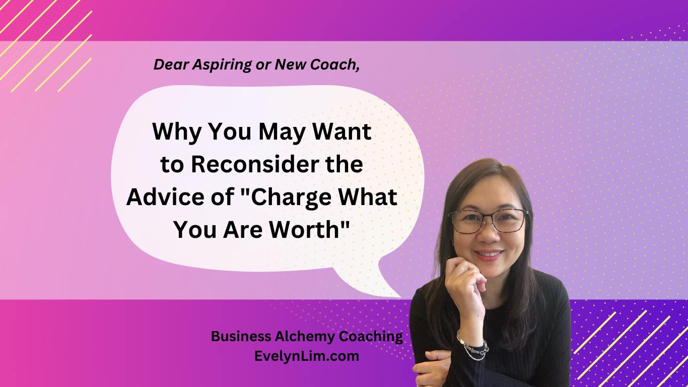 Reconsider the Advice of Charge What You Are Worth