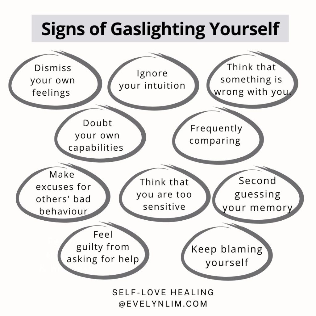 Signs of Gaslighting Yourself