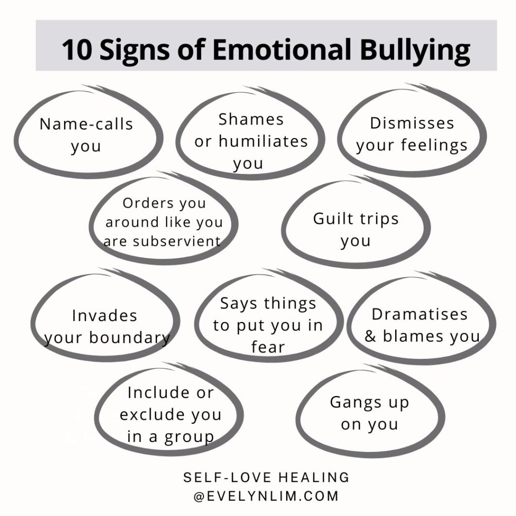 10 signs of emotional bullying