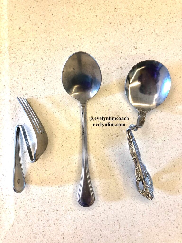 Spoon bending exercise done in workshop